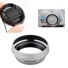 4in1 Fujifilm Камера Fuji Finepix X100 X100S x100t Переходники объективов+ бленда+ 49 мм УФ фильтр+ объектив Кепки