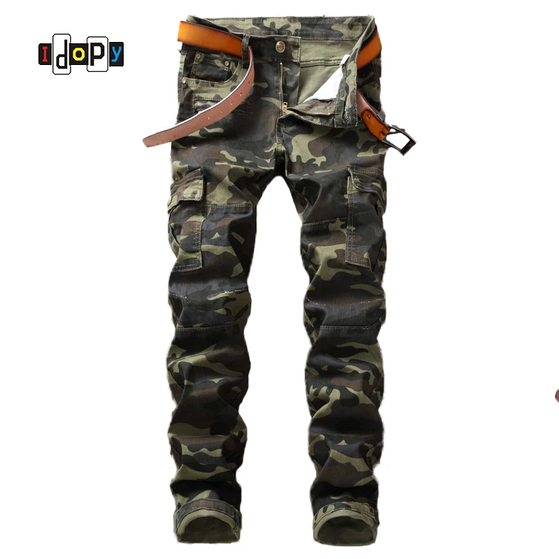 Idopy Youth Camo Cargo Pantalones Unisex Pantalones Casual