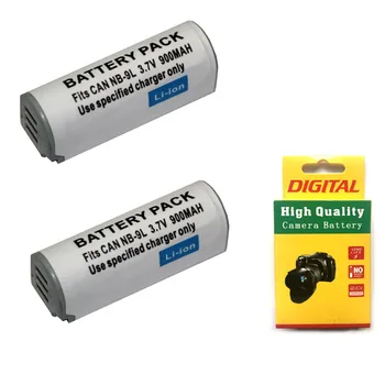 

2pcs 3.7V 900mAh NB-9L NB9L NB 9L Camera Battery For Canon Powershot SD4500 IS SD4500IS IXUS 1000 1100 HS IXUS 1000HS IXY 50S