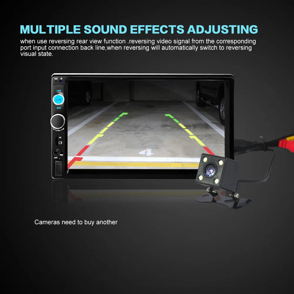 2DIN 7in Οθόνη Αφής Αυτοκινήτου Bluetooth SD/USB/AUX/MP3/4/5 Multimedia Player YH-8702 2DIN 7in Οθόνη Αφής Αυτοκινήτου Bluetooth SD/USB/AUX/MP3/4/5 Multimedia Player YH-8702