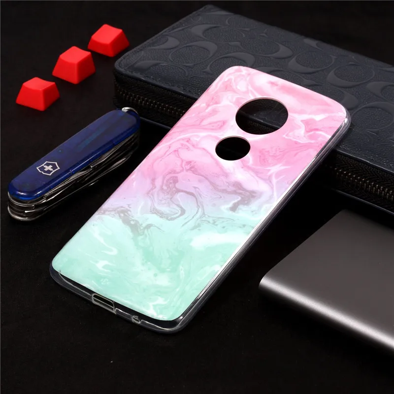 Painting Marble Soft Silicone Phone Back Cover Case For MOTO E4 E4Plus EU G6 G6Plus X4 2017 E5Plus Z3Play G6Play E5Play Bag Case (20)