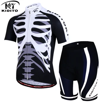 

KIDITOKT 2018 Pro Summer Cycling Jersey Set Mountain Bike Clothing cycling kit MTB Bicycle Clothes Wear 21 colors wielerkleding