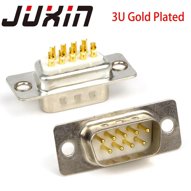 2 Pezzi Db9 Femmina Maschio Rs232/Rs485 Connettore Com Accessori Pc Connettori D-Sub Jack Rs232 9Pin Modulo Pin Solido Intestazione Seriale