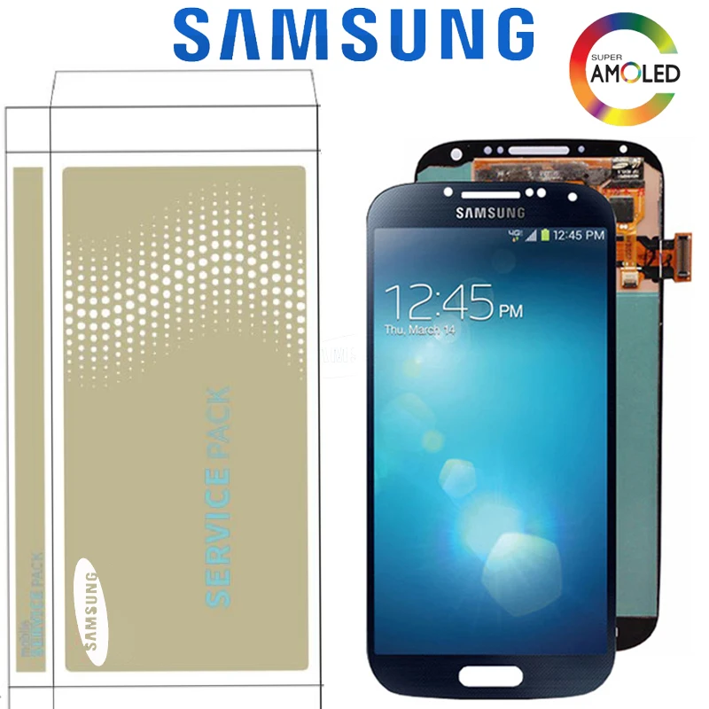 Оригинальный 5 0 ''Super AMOLED ЖК дисплей для SAMSUNG Galaxy S4 i9505 i9500 i9506 i9515 сенсорный экран