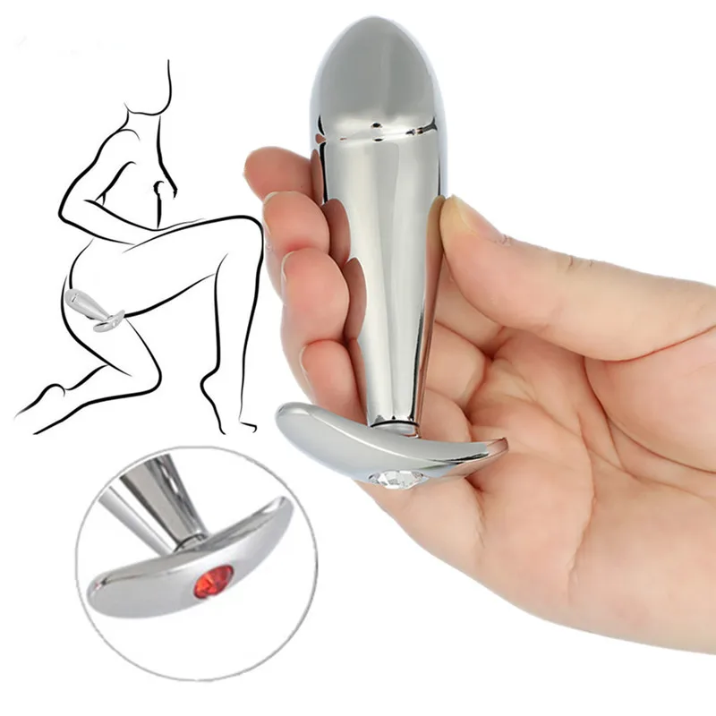 Edelstahl-Anal-Plug-Proatate-Msaager-Butt-plug-Vibrator-G-spot-Vaginale-Stimulation-Masturbator-Sex-Erwachsene-Spielzeug