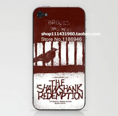 Stephen King Shawshank Redemption Hard Cover Case For iPhone 4 4s With Retail Package |