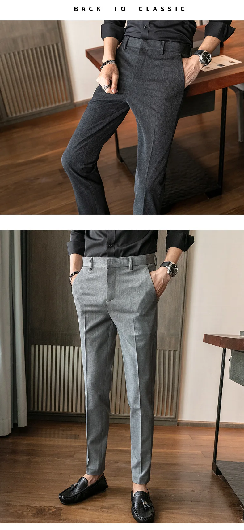 MRMT 2019 новые осенние и зимние мужские брюки Slim Fit повседневные брюки для мужчин прямые Маленькие ноги длинные брюки