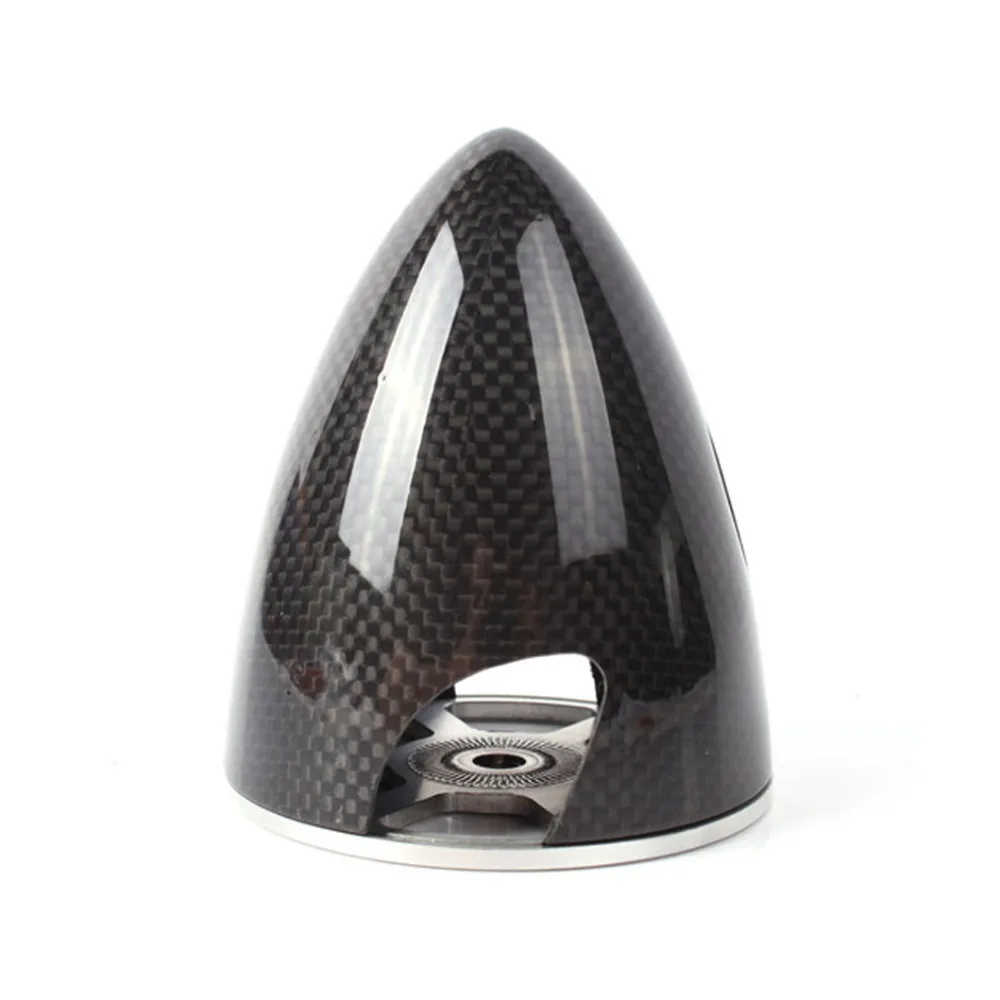 

4 Inch 102mm Carbon Fiber Bullet Spinner with Aluminum Back Plate 3K Surface Processing For RC