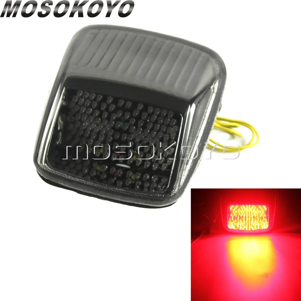 

For Harley Deuce V-ROD Smoke LED Tail Light Red/Amber Integrate Light Brake Indicator Lamp