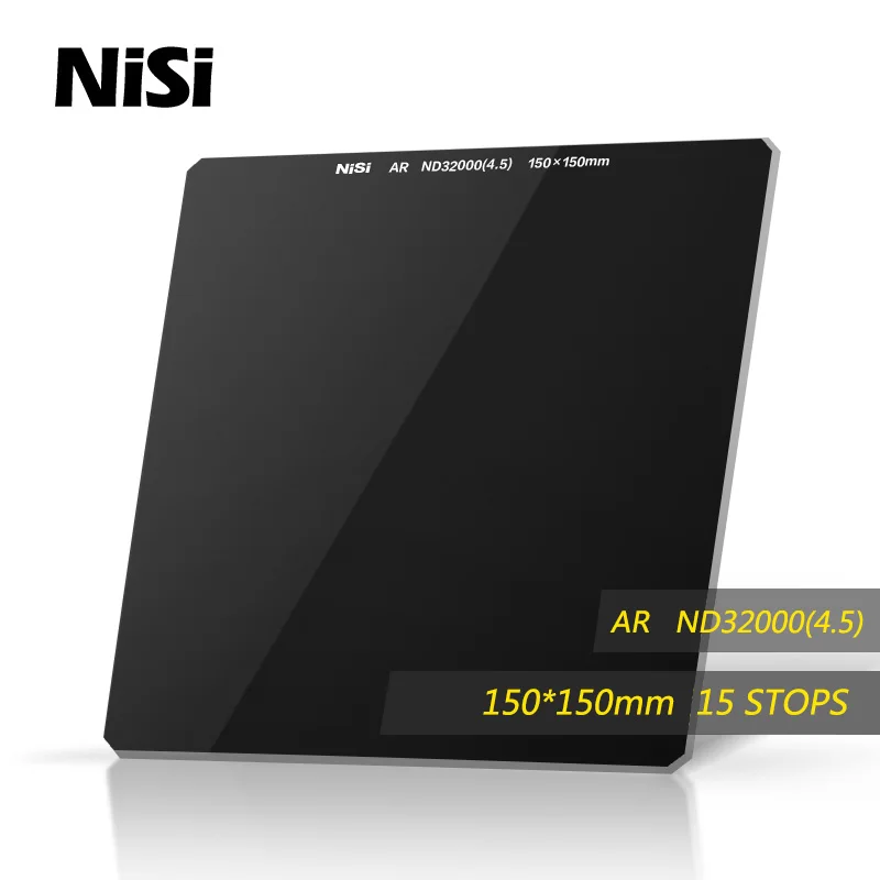 NiSi Nd32000 150*150mm Filter Square Grey Filters Optical Glass Square Neutral Density  Filter 15 Stops ND4.5 DHL Free Shipping