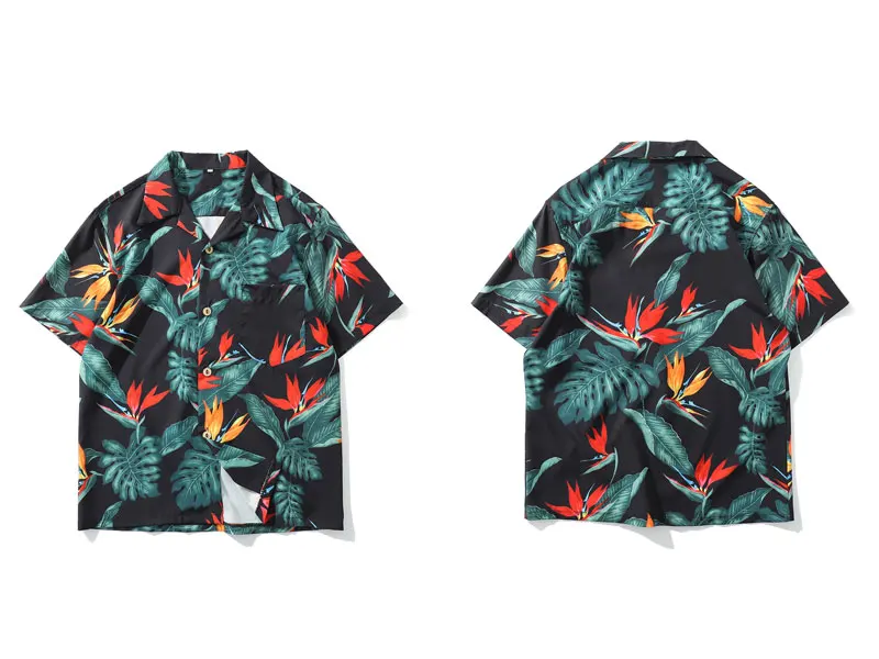 Floral Hawaiian Aloha Beach Shirts 1