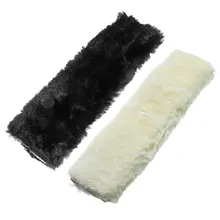 New car styling wool plush seat safety belt cover shoulder neck pad pillow for child or Adult