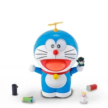 Подлинный Doraemon Робот Духи лицо/глаза-сменные YouTube модные модели наборы Аниме Фигурки Коллекция игрушек для детей