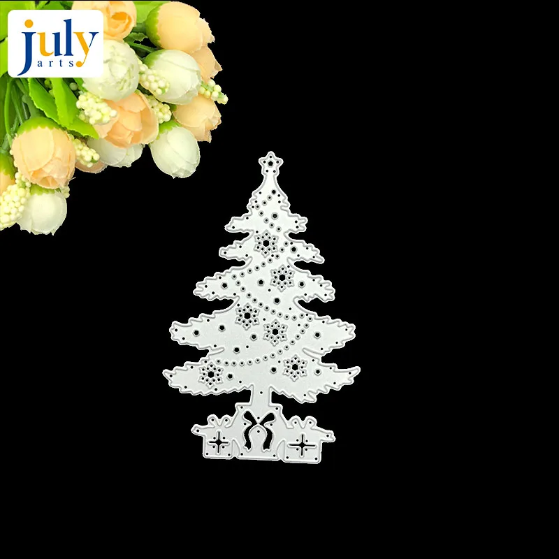  Julyarts Christmas Tree Gift Box Frame Metal Handcraft Steel Cutting Dies For DIY Scrapbooking Invi - 32956686398
