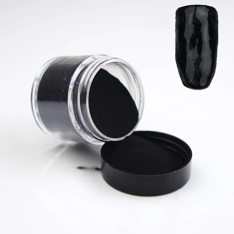 Акриловый порошок для ногтей 30 г FORPRETTY Acrilico Liquid acryl Poeder Gel Para U As Polvo color Po Coupe Capsule Ongle - Цвет: black acrylic powder