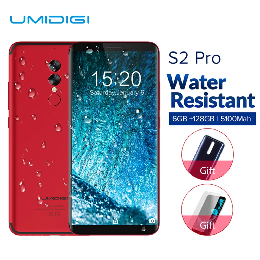 Umidigi S2 Pro 6 0 &quot18:9 полный экран 4 г мобильного телефона Android 7 ГБ + 128 Helio p25 Octa Core