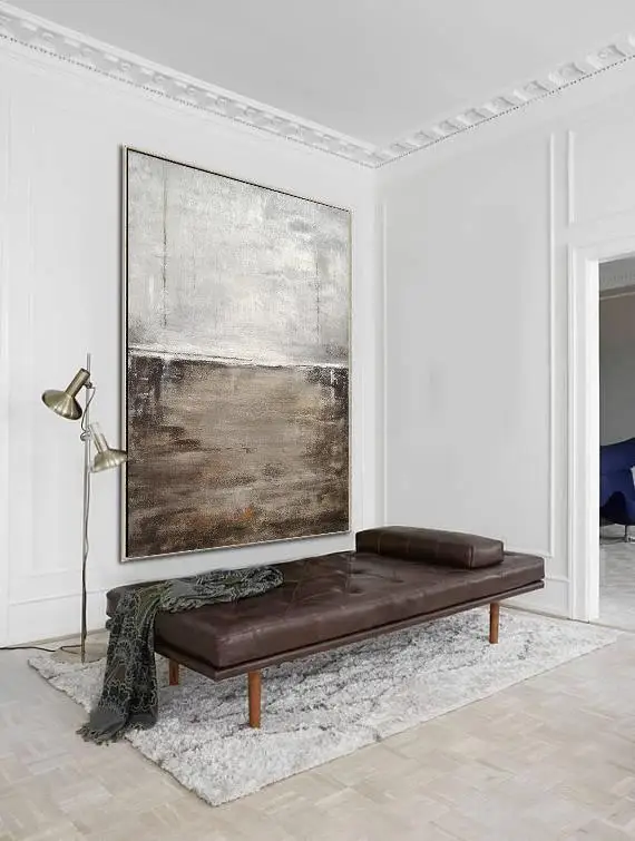 

Wall Art Abstract Original Oil Painting on Canvas Large Big Huge painting Umber Contemporary Art Vertical Hand Painted painting