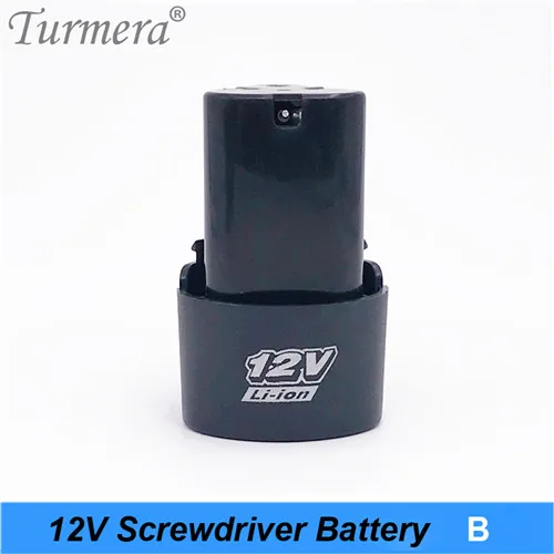 Turmera new 12v 3s screwdriver battery electric drill battery Cordless screwdriver charger battery for power tools shura shurik - Цвет: 12v-B