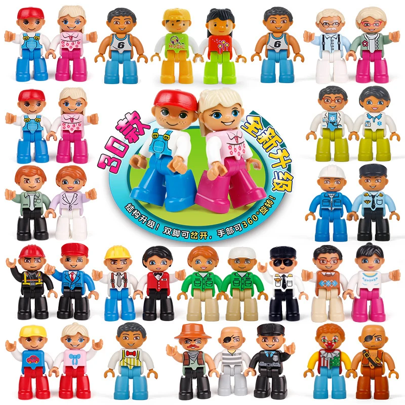 

Big Size Diy Hot Action Figures Building Blocks Compatible With LegoINGly DuploING Bricks Train Educational Toys For Children