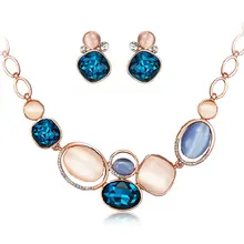 Statement Fashion Women brand Necklaces light of the arctic Rhinestone crystal Necklaces & Pendant Earrings Jewelry Sets & More