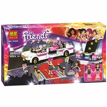 278 Unids Amigos Pop Star Limusina Kit de Construcción Minifigure Legoelieds Amigos Para Bloques De Niña Chica Amigos Juguetes SY382 Lepin juguetes