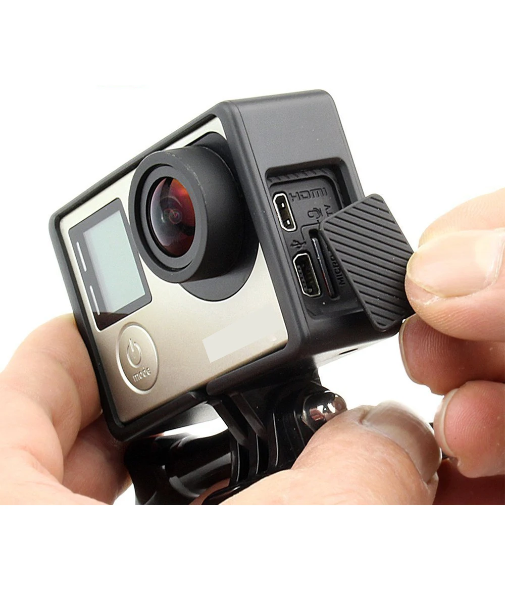 Black Camera Case Protective Frame for Gopro Hero 4 3+ Standard Protective Border Camera Accessories (2)