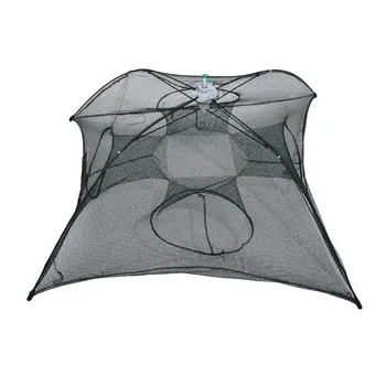 

Hot Fishing Bait Net Trap Cast Dip Cage Crab Fish Minnow Crawdad Shrimp Foldable