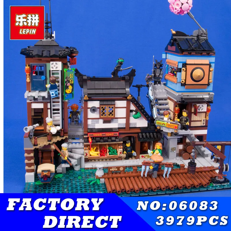 

Lepin 06083 3979Pcs Building Series The 70657 City Docks Set Buidling Blocks Bricks New Kids Toys Collectable Toys Gift Model