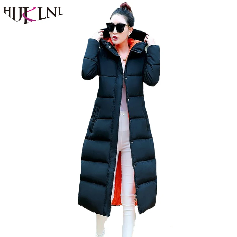 HIJKLNL 2017 Coat Parkas font b Women b font Winter Jackets Winter Long Jacket font b