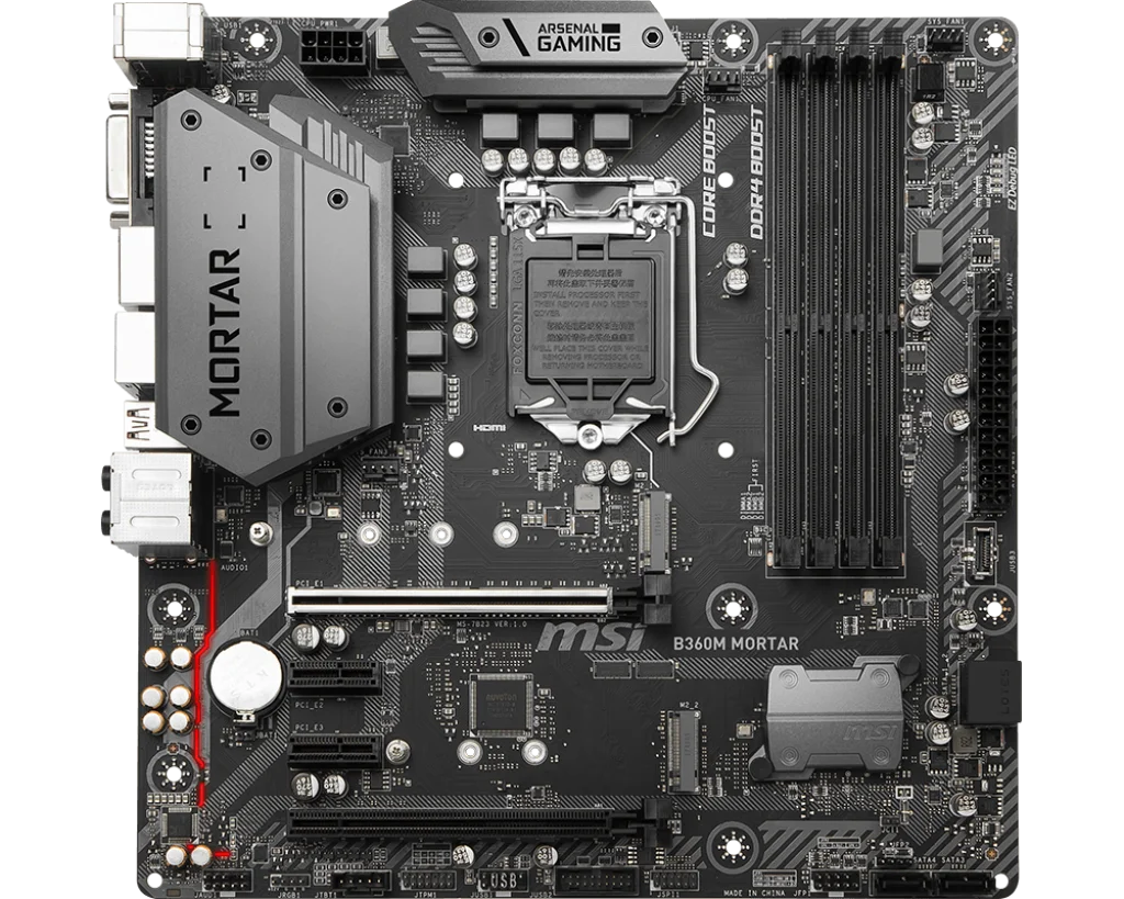  New MSI B360M Mortar motherboard + i5-9400F CPU LGA 1151 DDR4 USB2.0 USB3.1 DVI HDMI Desktop origin