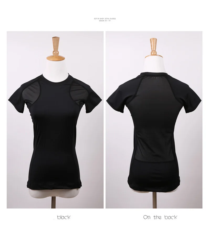 VEAMORS Черная стильная спортивная быстросохнущая футболка в плотную сетку для бега, фитнеса и занятий в спортивном зале