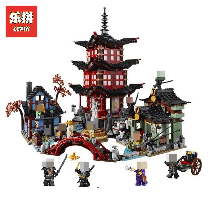 

New Lepin 06022 Compatible Ninja LegoINGys 70751 Temple of Airjitzu Set Building Blocks Bricks Toys For Kids Funny Model Gifts