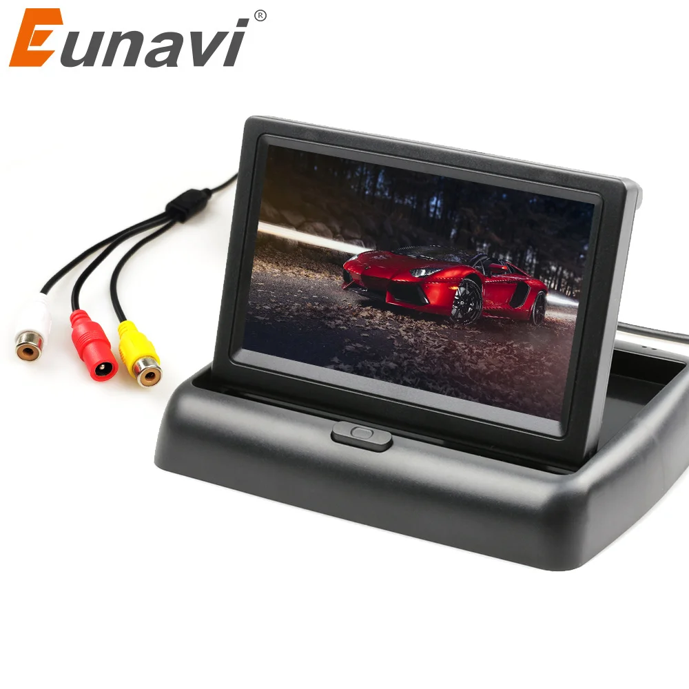 

Eunavi TFT 4.3'' Auto Parking Monitor 4 LED Night Vision CCD Auto Parking Camera with 2.4G Wireless Transmitter and Receiver