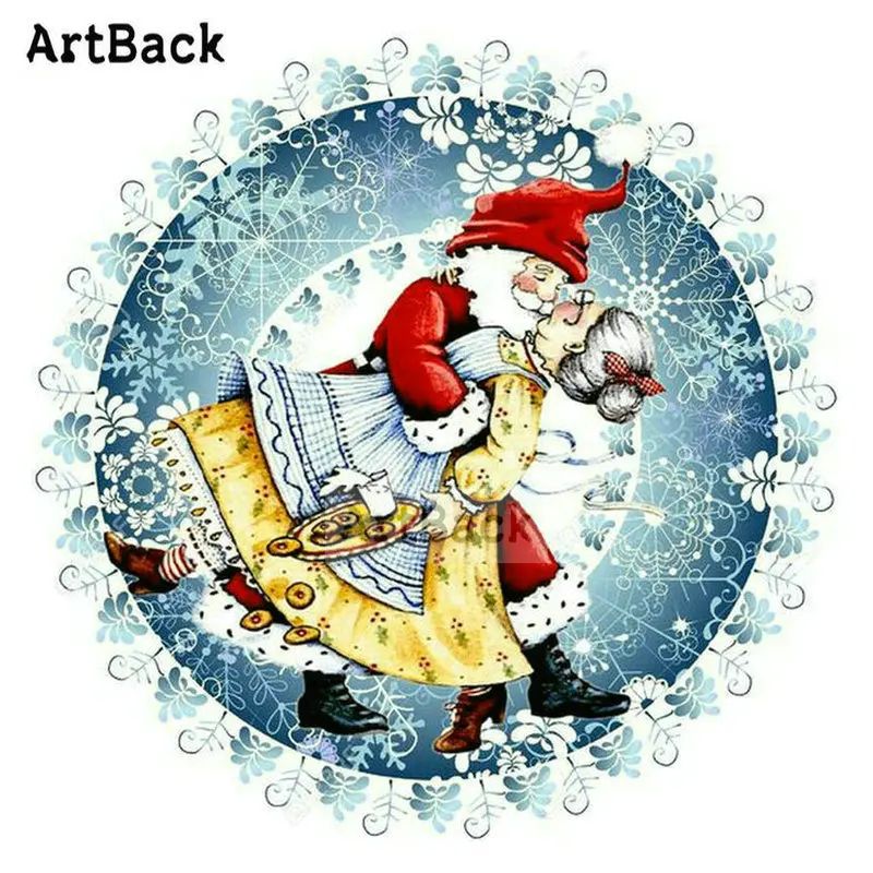 ARTBACK, 5d diy Алмазная картина медведь, полный квадрат, Круглый, мультфильм Алмазная мозаика, алмазная вышивка для детей, рождественские подарки - Цвет: ARF-526