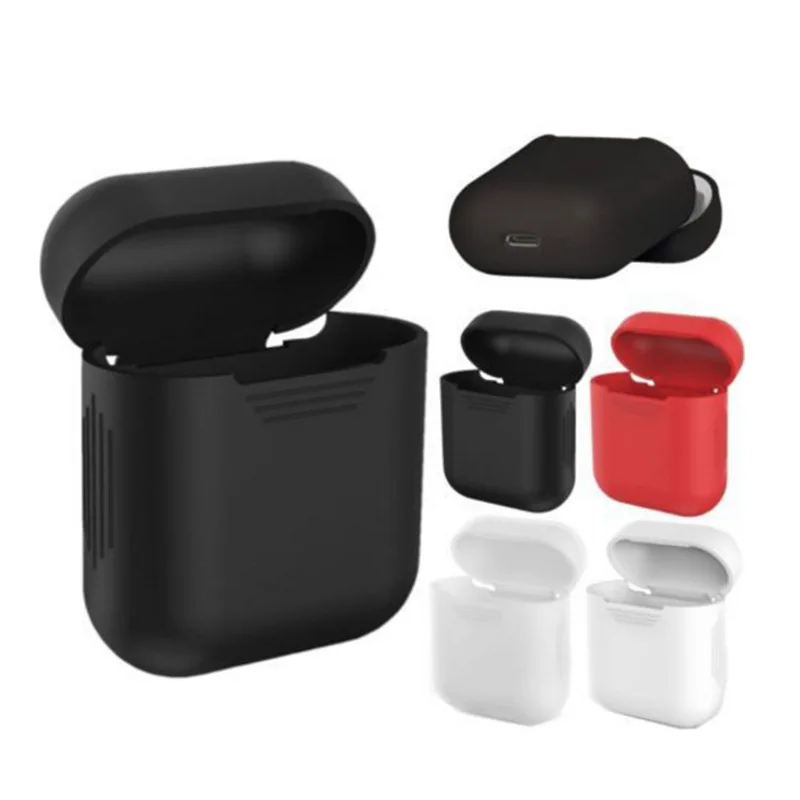 

Silicone Skin Case For Apple Airpods Proof Protector Cover Storage Case Pouch Anti Lost True Wireless Earphone Accessories