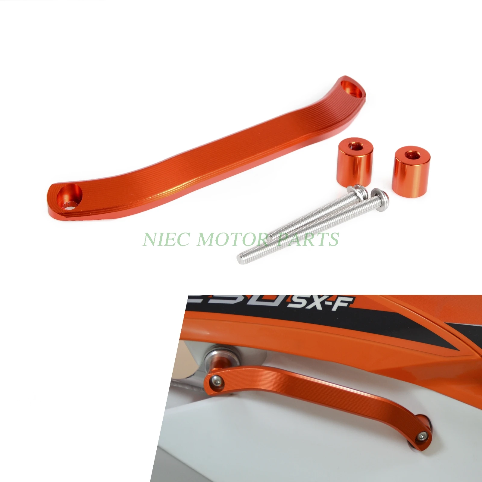 Orange CNC Billet Rear Grab Handle For KTM 125 200 150 250 350 450 EXC SX SX-F XC-W  Motorcycles Decoration Motocross