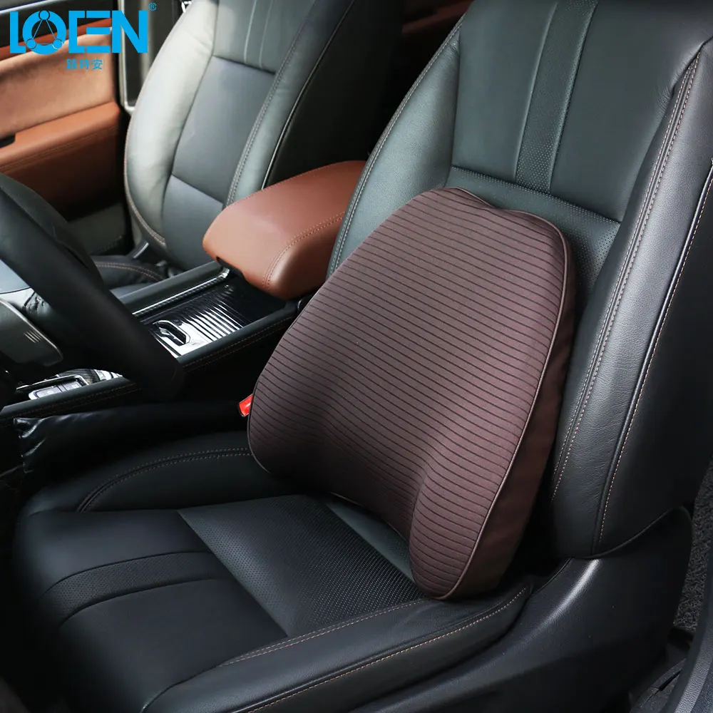 LOEN Car Seat Support cover lumbar Support Rest cushion Memory Foam for