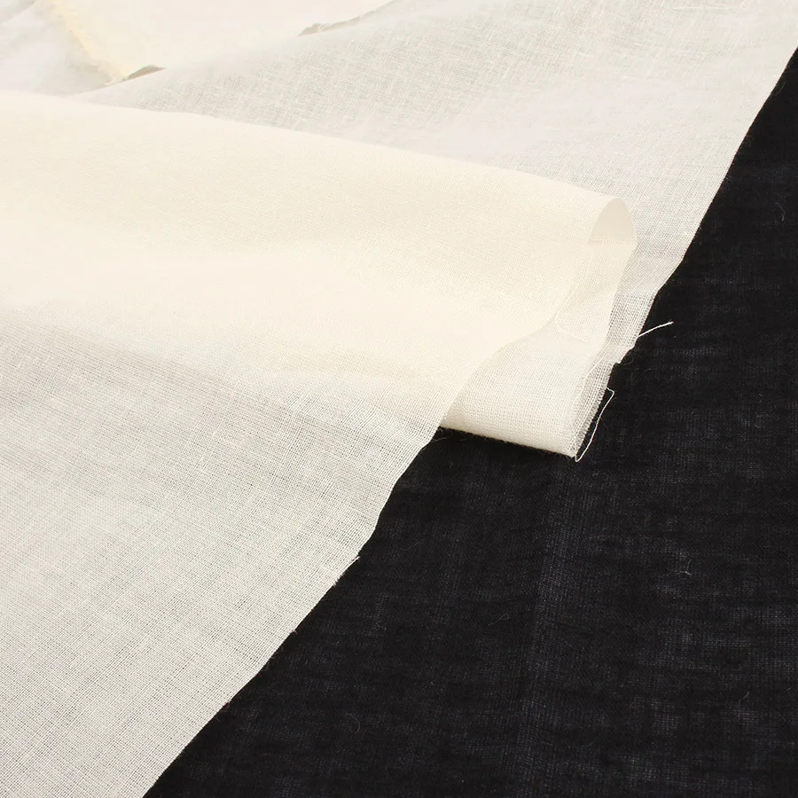 pure cotton lining fabric light weight thin soft solid color combed