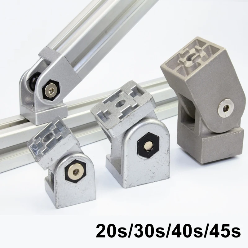 2pcs Aluminum Alloy Zinc Alloy Flexible Pivot Joint Connector for