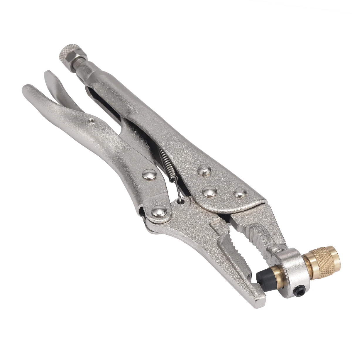 1pcs Air Conditioner Plier Welding Locking Plier For Refrigerant Recovery Tube Hand Tool 21.5cm
