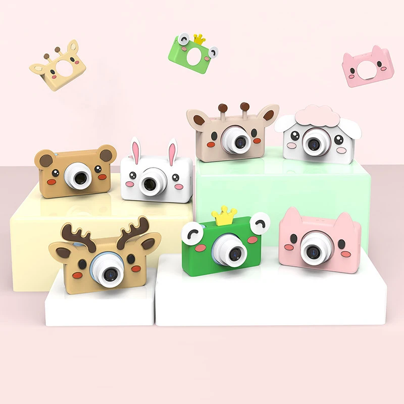 

24.0 MP HD Mini Kid Camera Cartoon Digital Video Camcorder for Children Rechargeable Timed Shooting Camera Toy Kids Gifts