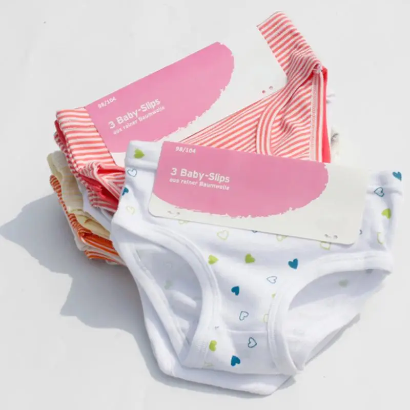 

Cotton kid girl print underwear stripe briefs cute baby girls comfort briefs underwear panties