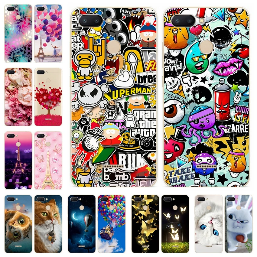 

Silicone Cover For Xiaomi Redmi 6 Case 5.45' For Redmi 6 pro 5.84' Cat Printing Phone Shell Xiomi Redmi Redmi6 6 pro 6pro Fundas