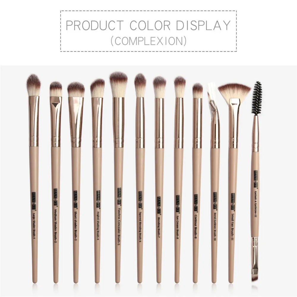 

Hot 5/12 Pcs/lot Makeup Brushes Set Eye Shadow Blending Eyeliner Eyelash Eyebrow Brushes Kits Cosmetic Applicator Makeup Tools
