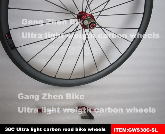 

38mm clincher carbon fiber 700C wheels,bicycle parts door to door service