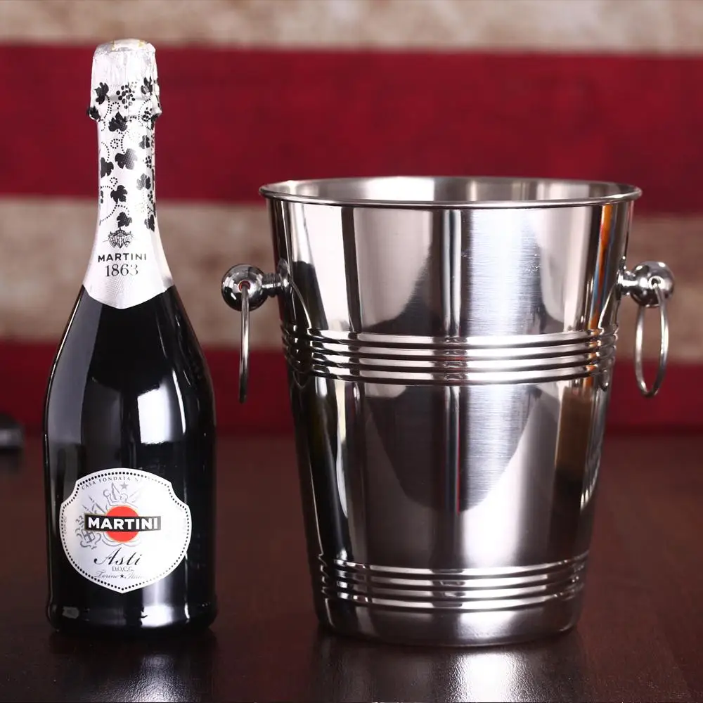 Stainless Steel 5L Wine Bottle Cooler Champagne Barrel Ice Bucket Wine