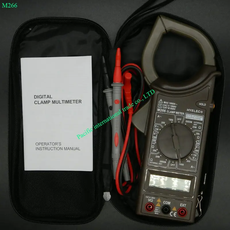 

Digital Multimeter HYELEC M266 electric tester Insulation resistance clamp ammeter Voltage /Current / Resistance