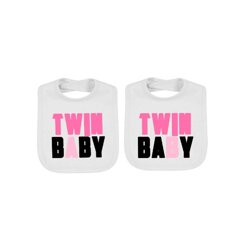 YSCULBUTOL twin baby pink Twin Set унисекс нагрудники для новорожденных | Детская одежда и обувь