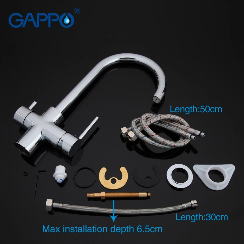  GAPPO kitchen faucet chrome water taps kitchen sink drinking water faucets mixer taps deck mounted  - 32880777297