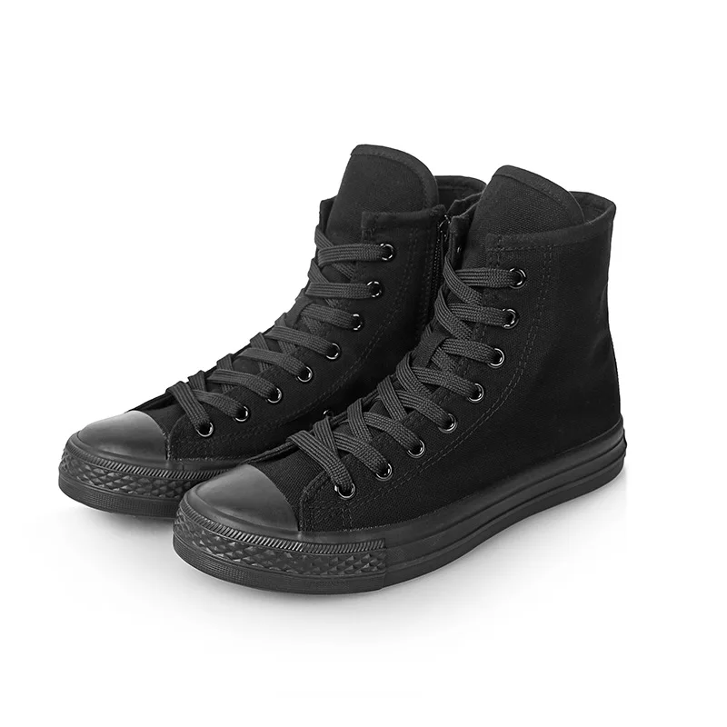 

Autumn new casual shoes canvas shoes inside zipper rubber shoes ultra short tube women's shoes